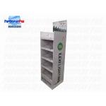 Temporary Cardboard Shelf Display Led Lights CMYK / 4C Print For Holidays