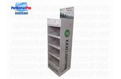 China Temporary Cardboard Shelf Display Led Lights CMYK / 4C Print For Holidays supplier