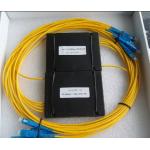 1×4 PLC Fiber Optic Splitter, ABS package, 3.0mm 1.5m Cable, SC/PC Connector for FTTX Networks for sale