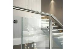 China Innovative Stainless Steel Handrails with Crystal Accents for Glass Railings supplier