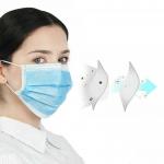 Blue Latex Free 17.5*9.5cm Non Woven Disposable Face Mask for sale