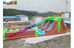 China Waterproof Inflatable Playground 0.55mm PVC Tarpaulin Obstacle Course Inflatable supplier