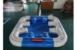 China 6 Person Floating Island , Inflatable Island Rafts For River and Ocean supplier