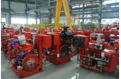 China Red Professional Fire Pump Diesel Engine 144KW With Water Cold Cooling supplier