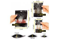 China 1.57x2in Black k Aluminum Foil Bag With Clear Window supplier