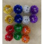 Soft Pompom/glitter poms for DIY Handcraft for sale