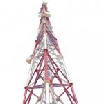 15m Microwave Transmission Tower , Triangular Telecommunication Tower for sale