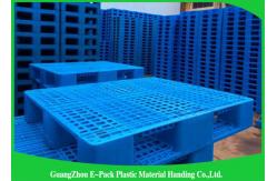 China Heavy Duty Rackable 1 Ton Steel Reinforced blue Plastic Pallets 1200*1000mm supplier