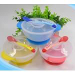 FDA Approved Silicone Mold Tools BPA / Latex Free Baby Feeding Bowl With Spoon