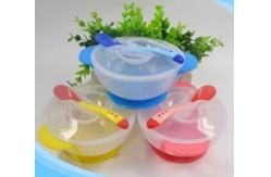 China FDA Approved Silicone Mold Tools BPA / Latex Free Baby Feeding Bowl With Spoon supplier