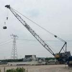OUCO 3T 40M Offshore Platform Crane Barge Mounted With Diesel Engine