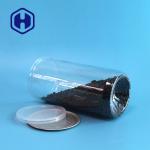 1450ml 49oz Clear Plastic Cans With Aluminum Easy Open Lid And Plastic Cap