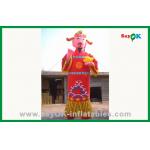 Promotional Red Inflatable Cartoon Characters / Mascot For Decoration for sale