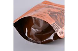 China Popcorn Packaging Stand Up Zipper Pouch Resealable With Clear Window supplier