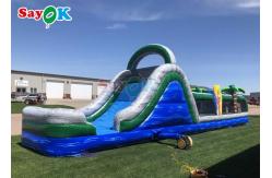 China 48ft Interactive Inflatable Obstacle Course Funny Bouncy House Inftable For Party Events supplier