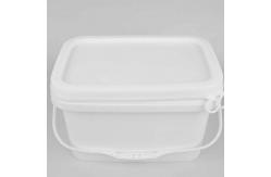 China 5L PP Tool Storage Bucket White Square Plastic Buckets Rectangular supplier