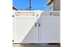China 6Ft Outdoor Garden White Cheap PVC Vinyl Lattice Privacy Fence supplier