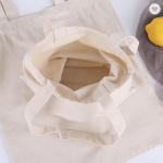 Blank Cotton Canvas Grocery Tote Custom Tote Bags Eco Friendly