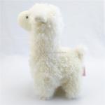 Soft Standing Creative Plush Llama Alpaca Toy Custom Safe Kids Playing Embroidery Doll for sale