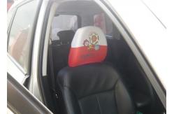 China European Style Car Seat Headrest Covers Personalized For Soccer Fans supplier