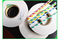 China 28GSM 27mm x 5000m Straw Wrapping Paper Roll For Party Food Grade supplier