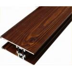 Customized Furniture Aluminium Profiles , Wood Grain Finished T Slot Aluminum Framing for sale