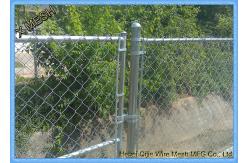 China Galvanized Chain Link Fence Privacy Fabric  / Mesh Fabric High Carbon Steel Wire supplier