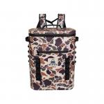 Outdoor TPU 36 Can Cooler Bag , Camouflage Cooler Backpack For Camping Hiking for sale