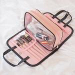 Ladies Waterproof PU Leather Toiletry Wash Bag for sale