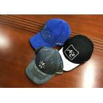 Customize ACE 6panel structured blue embroidery and rubber patch baseball caps hats