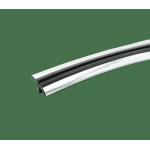 Black Plastic Profile Internal Acoustic Door Sweep Bottom Dust Proof Seal for sale