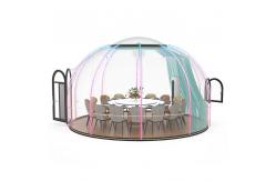 China ISO Dining Bubble Tent 100% Weatherproof Glass Bubble Tent With Led Light supplier