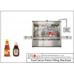 Automatic Tomato Ketchup Jam Filling Equipment Sauce Piston Volume Bottle Filler for sale