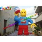 Customzied 6mh Inflatable Man , Inflatable Robert Toy for Advertising for sale