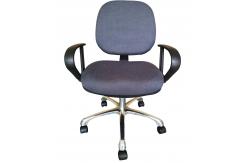 China SGS  Laboratory Furniture Rotatable ESD Lab Chairs With Armrest supplier