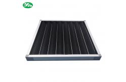China Aluminum Alloy Panel Air Filter , Activated Carbon Fiber Filter Odor Removal supplier