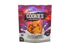 China Custom Holographic Stand Up Pouch Laser aluminium zipper pouch For Cookies supplier