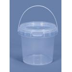 Screen Printing Plastic Food Pail With Bucket Design For Convenience
