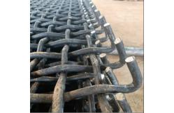 China Vibrating 65mn Hooked Crimped Woven Wire Mesh Screens For Quarry And Mining supplier