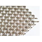 Burnished Brass Flat Crimped Wire Grille, SS304 Flat Woven Ceiling Drapery for sale
