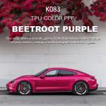 K083 Beetroot Purple TPU Color PPF Film Full Car Wrap Roll for sale
