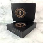CCNB Matte Black Mailer Boxes 2mm 3mm Cardboard Parcel Boxes for sale