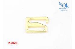 China Custom Logo Handbag Strap Buckles , Pattern Design Metal Hardware For Bags supplier