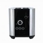 China Removeable Crumb Tray2 Slice Brushed Stainless Steel Toaster 120V 1000W manufacturer