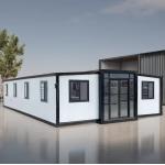 Expandable Container House For Easy Assembly And Disassembly Steel Frame With EPS / Rock Wool Sandwich Panels for sale