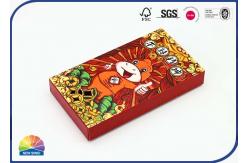 China Bookmarks Gift Drawer Packaging Paper Box EVA Foam With Flocking supplier