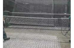 China Galvanized 80mmx100mm Gabion Wire Mesh Stone Retaining Wall Cages supplier