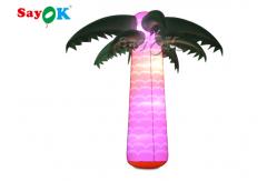 China Waterproof  Inflatable Lighting Decoration Christmas Coconut Palm Tree Light supplier