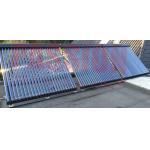 High Efficiency Aluminum Alloy Silver Black Heat Pipe Solar Collectors 10 to 30 Tubes for sale
