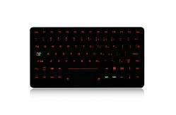 China IP65 Silicone Industrial backlit Keyboard With Sealed Touchpad For Computer supplier